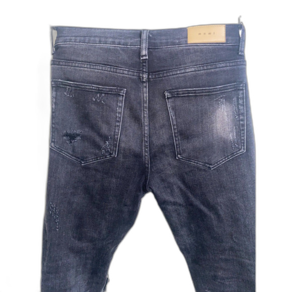 Men's 33 mnml Distressed Skinny Jeans - Picture 7 of 8